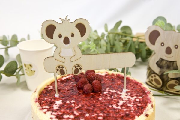 Décor de gâteau Koala Bois