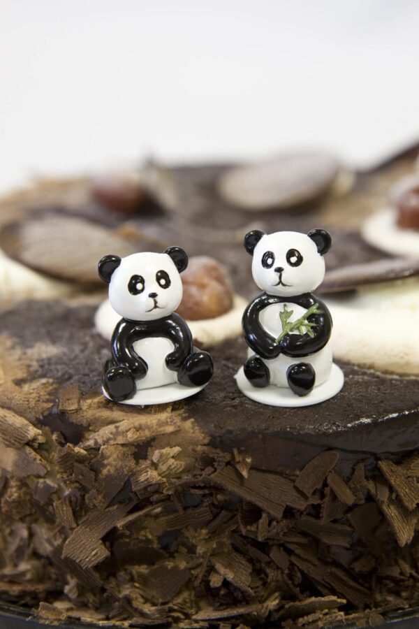 Décor de gâteau Panda Résine