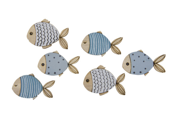 confettis de table thème mer en bois