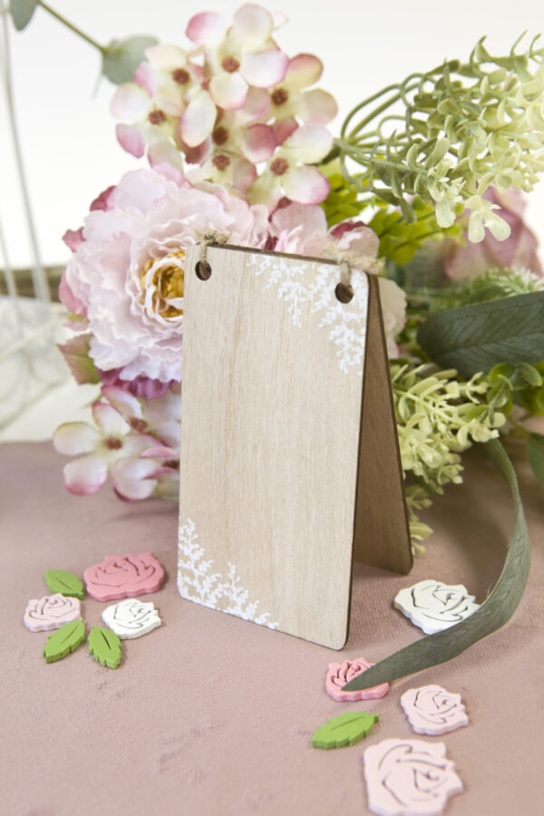 Decoration de table bois de rose