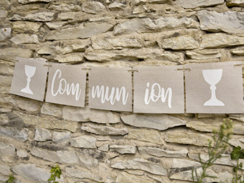 guirlande communion lin