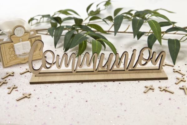 centre de table bois communion