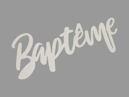 décoration de table baptême blanc