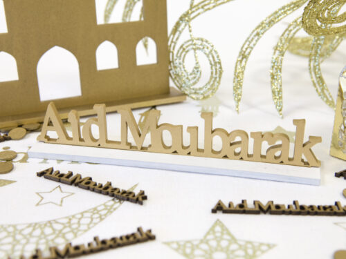 Déco de table Aid Moubarak en Or