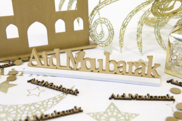 Déco de table Aid Moubarak en Or