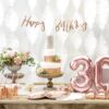 Deco anniversaire Rose Gold