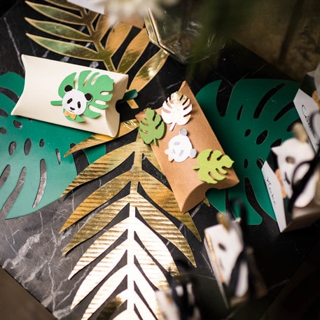 Déco feuilles tropicales