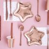 deco de table assiette rose gold