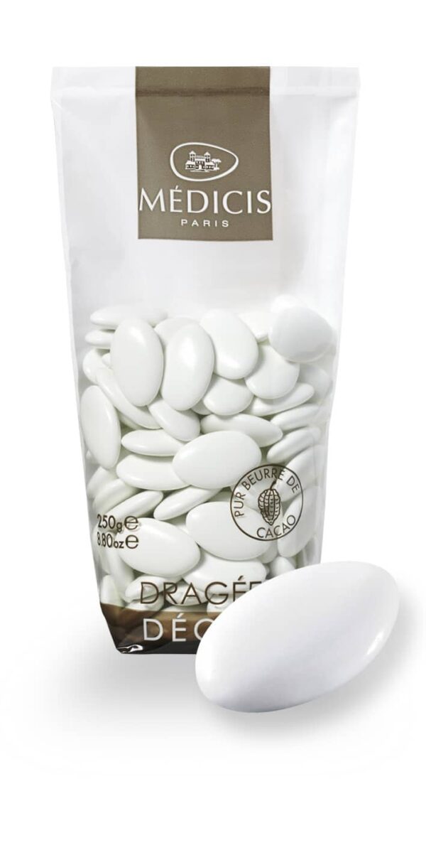 Dragées Médicis Chocolat - Blanc - 250 g