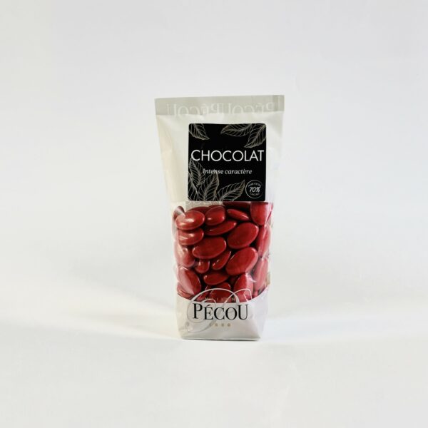 Dragée Chocolat Pécou - Rouge - 250g