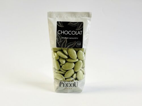 Dragée Chocolat Pécou – Vert Amande – 250g Dragée Chocolat Pécou - Vert Amande - 250g