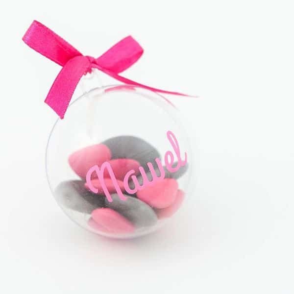 Boule à dragées 5 cm - Plexi