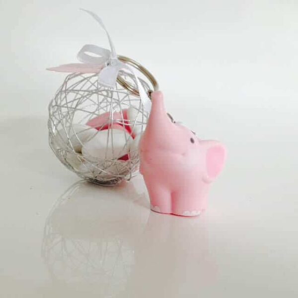 Dragées bapteme naissance elephant rose (2)