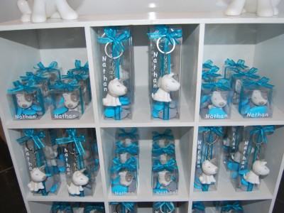 Porte clés Chien - Gris