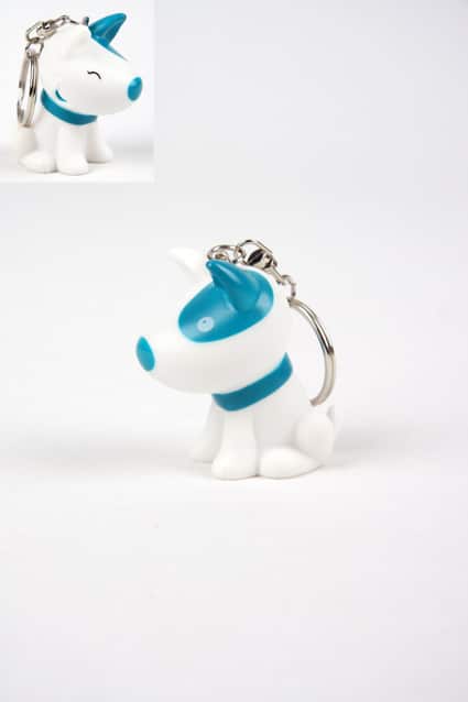 dragees chien turquoise