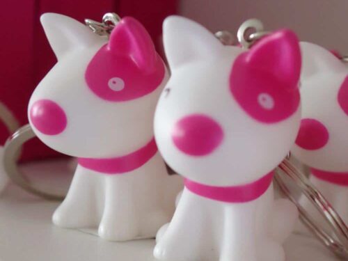 dragées chien rose fuchsia