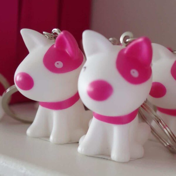 dragées chien rose fuchsia