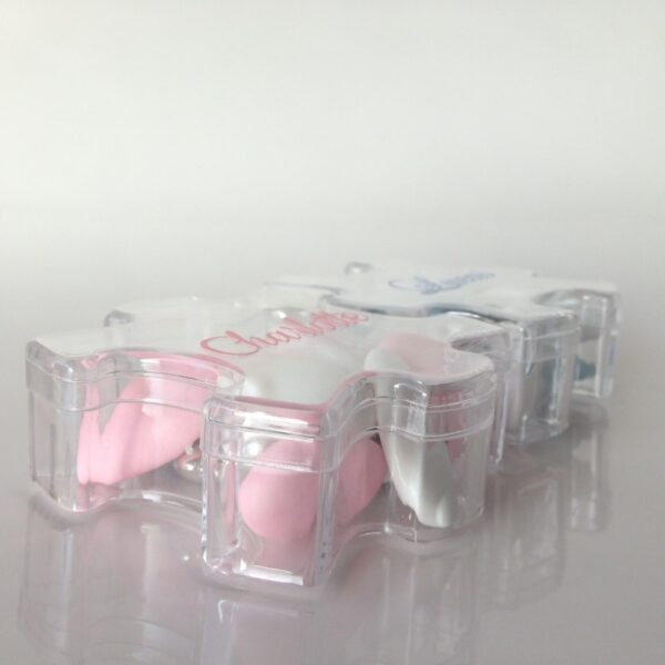 Contenant à dragées puzzle - jumeaux ou jumelles