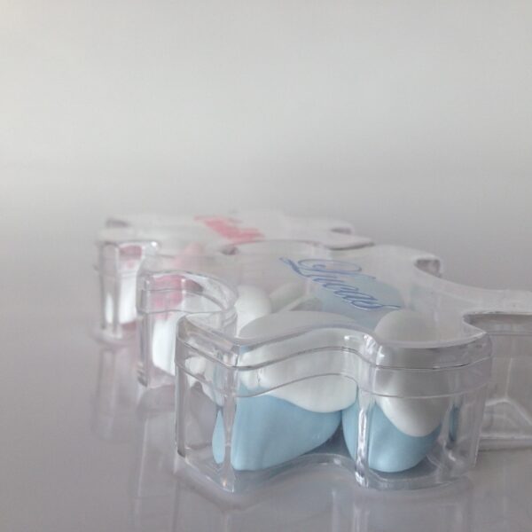 Contenant à dragées puzzle - jumeaux ou jumelles