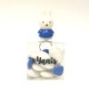 clip miffy lapin bleu marine, dragees bapteme dragees naissance