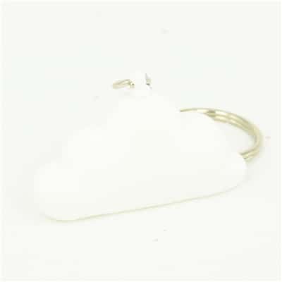 Porte clés Nuage - Blanc