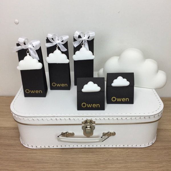 Déco bapteme nuage drages