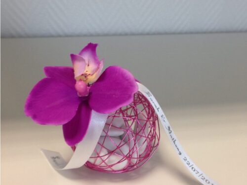 Boule metallique à dragées