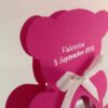 Contenant dragées ourson fuchsia