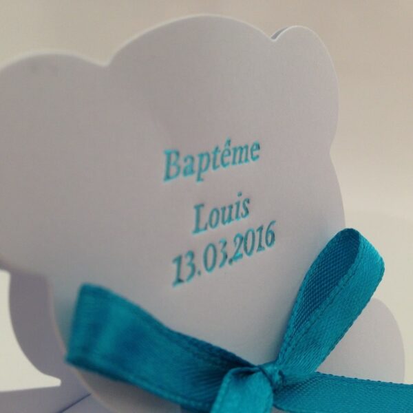 Forfait Impression dorure à chaud : Boite à dragées ourson