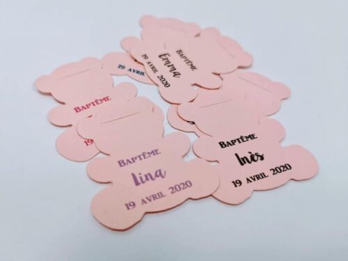 Etiquette a dragees ourson personalisées Etiquette a dragees ourson personalisées