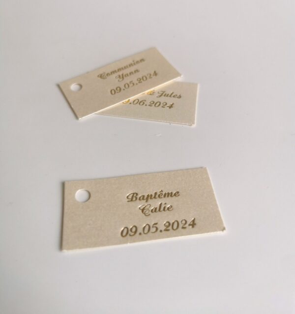 Etiquette dragees rectangle