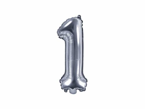 ballon chiffre 1 argent