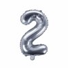 ballon chiffre 2 argent