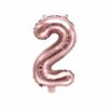 ballon chiffre 2 rose gold