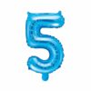 ballon chiffre 5 bleu