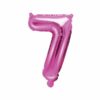 ballon chiffre 7 rose