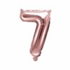 ballon chiffre 7 rose gold