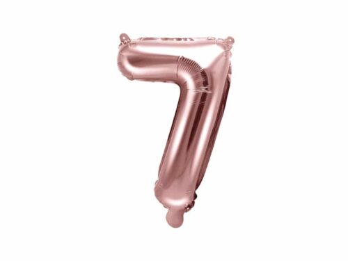 ballon chiffre 7 rose gold