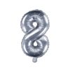 ballon chiffre 8 argent