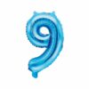 ballon chiffre 9 bleu