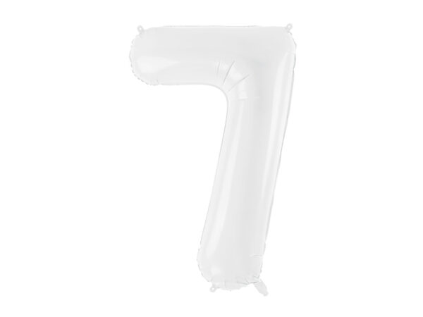 Ballon chiffre 7 blanc