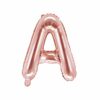 ballon lettre A rose gold