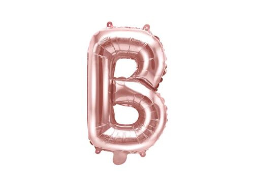 ballon lettre B rose gold