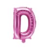ballon lettre D rose