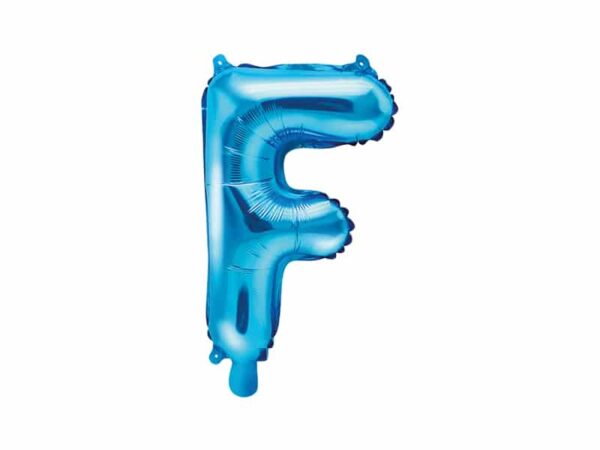 ballon lettre F bleu