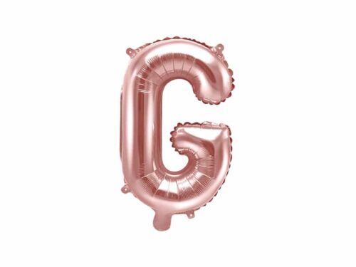 ballon lettre G rose gold