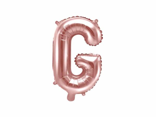 ballon lettre G rose gold