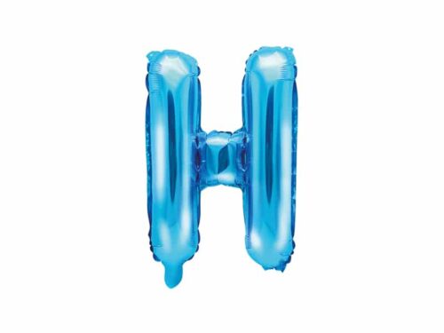 ballon lettre H bleu