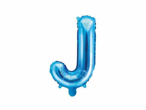 ballon lettre J bleu