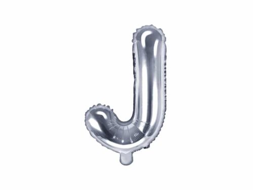 ballon lettre J argent